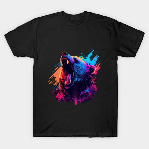 Bear T-Shirt by The Art Fountain